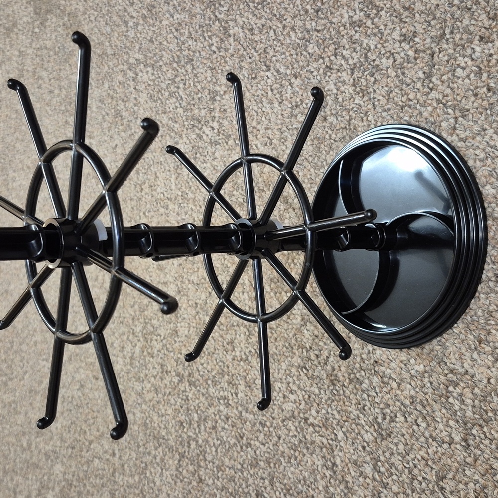 Black Plastic Rotating Jewelry Organizer